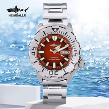 Heimdallr Mechanical Watches Men NH36A Sapphire Crystal Monster Automatic Watch Man Red Dial Steel Diver Wristwatch C3 Luminous 2024 - buy cheap