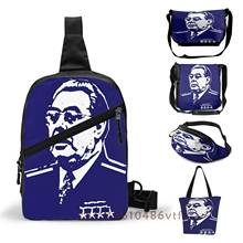 Brezhnev-Bolso de pecho funcional para hombre y mujer, bolsa de calle, riñonera negra con cinturón, bandolera de hombro 2024 - compra barato