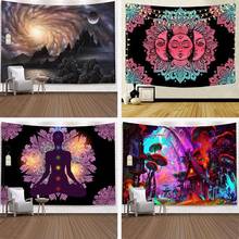 Nordic INS Ombre Galaxy Space 3D Psychedelic Tapestry Mandala Wall Hanging Elegant Kaleidoscope Boho Hippie Tapestries Home Deco 2024 - buy cheap