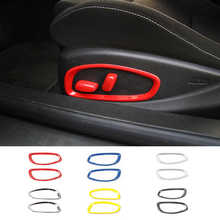 Декоративные наклейки MOPAI для кнопки регулировки сиденья автомобиля, наклейки для Chevrolet Camaro 2017 и выше, автомобильные аксессуары, Стайлинг интерьера 2024 - купить недорого