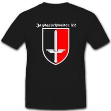 Camiseta luftwminiatura jg 52, camiseta para o mercado Camiseta masculina de manga curta de gola redonda, camiseta de verão de algodão 2024 - compre barato