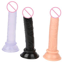 IKOKY женский пенис для мастурбации Реалистичная маленькая фаллоимитатор желе присоска интимные игрушки для женщин Анальная пробка 2024 - купить недорого