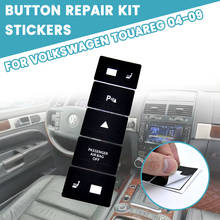 1 Uds coche pegatinas para reparar Panel de Control Central botón interruptor calcomanías accesorios para VW para Volkswagen Touareg 2004-2009 2024 - compra barato