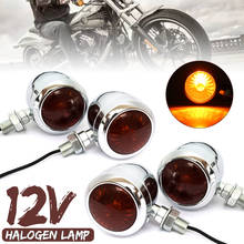 4PCS Metal Motorcycle Turn Signal Indicator Light Lamp Bulb For Harley /Cafe /Racer 2024 - buy cheap