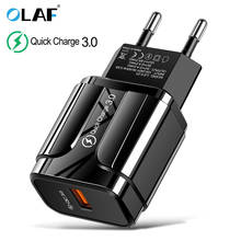 Olaf Quick Charge 3,0 USB зарядное устройство QC3.0 QC Быстрая зарядка EU/US штепсельная вилка адаптер настенный мобильный телефон зарядное устройство для iPhone Samsung Xiaomi 2024 - купить недорого