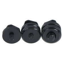 1Pc 1/4" 3/8" inch tripod mount screw with double layer to flash hot shoe adapter 2024 - buy cheap