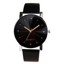 2020 Luxury Brand Men Women Watch Fashion Leather Strap Line Analog Quartz Ladies Wrist Watches Bracelet Gift Clock Reloj Mujer 2024 - buy cheap