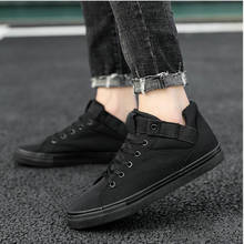student flats Black white canvas shoes Men casual all black sneaker spring breathable lightweight Canvas shoes  A56-64 2024 - buy cheap