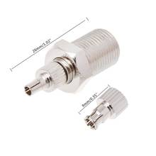 Adaptador Coaxial de enchufe macho F hembra a TS9 y CRC9, conector RF niquelado 2024 - compra barato