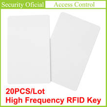 Tarjetas IC sin contacto de alta frecuencia RFID, Control de acceso, PVC blanco, 20 piezas, 13,56 MHz 2024 - compra barato
