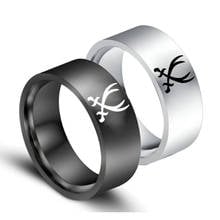 2021 Fashion 8mm Sword of Life Symbol Rings Stainless Steel Band  Ring Jewelry for Women Gifts Men's Rings Size 6-13 2024 - buy cheap