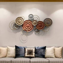 Colgante de pared Simple para sala de estar, decoración creativa de hierro forjado, colgante de pared hecho a mano, decoración de pared de color liso 2024 - compra barato