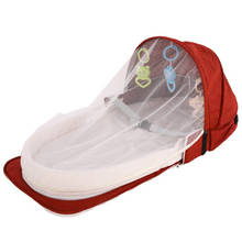 Portable Bassinet For Baby Bed Travel Foldable Sun Protection Mosquito Net Breathable Infant Sleeping Basket (include Free Toy) 2024 - buy cheap