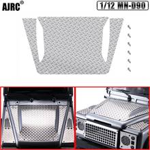 AJRC 1/12 MN-D90 Defender modified parts car Metal skid plate, hood stainless steel decorative sheet Toy car parts 2024 - buy cheap