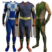 The Boys Homelander Cosplay The Deep A-Train Costume 3D Print Spandex Zentai Superhero Bodysuit Suit Jumpsuits Cloak Men Kids 2024 - buy cheap