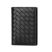 Sheepskin Genuine Leather Wallet Ultra-thin Fold Unisex Purse Credit ID Business Bank Purse Handmade Simple High Quality Handbag 2024 - buy cheap
