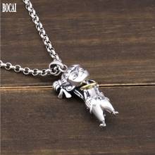 BOCAI New 100% S925 Silver the Devil Boy Came to the World Which Pendant for Man and Woman Couple Gift 2024 - buy cheap