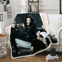 The Vampire Diaries 3d Printed Fleece Blanket for Beds Thick Quilt Fashion Bedspread Sherpa Throw Blanket Adults Kids 02 2024 - buy cheap