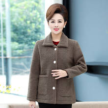 Jaqueta de corvino curta feminina casaco de lã harajuku 2024 - compre barato