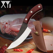XYj-cuchillos puntiagudos de carnicero, utensilio de cocina de acero al carbono forjado, hecho a mano, para deshuesar, utensilio de barbacoa, 5,5 pulgadas 2024 - compra barato