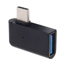 90 Degree Type C To USB 3.0 Adapter OTG Converter For Laptop Cellphone Tablet PC 2024 - buy cheap