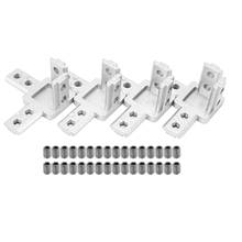 4-Pack 3030 Series 3-Way End Corner Bracket Connector,With Screws For Standard 8Mm T Slot Aluminum Extrusion Profile 2024 - buy cheap