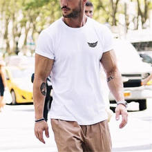 Mens Fitness Shirts Clothing Trend Casual T Shirts Brand New Fashion T Shirts Men Cool Tee Shirt Tops Short Sleeve Cotton Tshirt 2024 - buy cheap