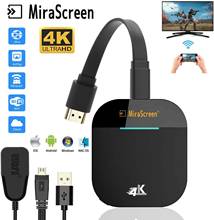 Mirascreen-Dongle inalámbrico compatible con TV Stick, receptor Miracast Airplay, Wifi, Dongle, pantalla de espejo, G5, 2,4G, 5G, 4K 2024 - compra barato