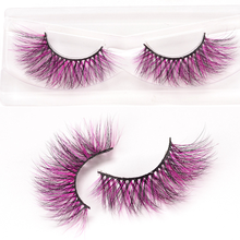 Makeup New Colorful 3D Mink Lashes Wholesale Natural Long Mink Eyelashes Thick Fluffy False Eyelashes With Free Custom Packing 2024 - buy cheap