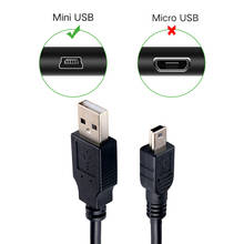 Мини USB 2,0 кабель 5Pin мини USB к USB быстрое зарядное устройство кабели для MP3 MP4 плеер Автомобильный видеорегистратор GPS цифровая камера HDD Smart TV 2024 - купить недорого