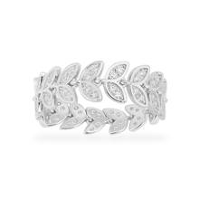 Baoyocn High Quality Real 925 Sterling Silver Paved Cubic Zirconia Stones Leaf Palm Soft Finger Ring for Women Fashion Jewelry 2024 - buy cheap