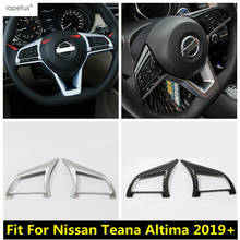 Cubierta para volante de Nissan Teana / Altima 2019 2020, Kit de moldura de botones, ABS mate/accesorios de fibra de carbono 2024 - compra barato