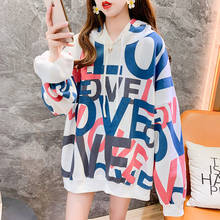Oversized Hoodies Gothic Harajuku Streetwear Chic Letter Print Hoodies Women Autumn Long Sleeve Hoodies 2024 - buy cheap