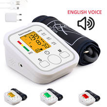English Voice Blood Pressure Monitor Arm Automatic Digital Cuff Home Medical Sphygmomanometers LCD Medidor De Presion Arterial 2024 - buy cheap