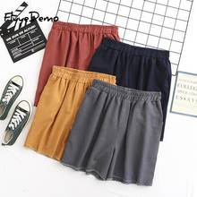 Lace Summer Shorts Women Cotton Linen Shorts Trousers Feminino Women's Elastic Wasit Home Loose Casual Shorts Plus Size 4XL 2024 - buy cheap