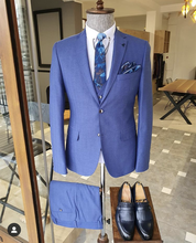 Costume Homme Business Men's Suits Blue Wedding Terno Masculino Bridegroom Slim Fit Khaki Blazer Trousers 3Pcs Jacket Pants Vest 2024 - buy cheap