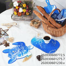 whale Sea turtle Tray Coaster Silicone Mold Resin Molds For DIY Crystal Epoxy Resin Coaster Home Decoration Resin Crafts 2024 - buy cheap