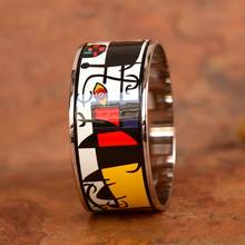BOCAI 2020 new model cloisonne bracelet for woman 3cm enamel color jewelry Miró Fantasy Series fashion woman bracelet 2024 - buy cheap