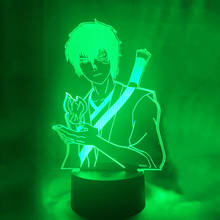 Avatar o último airbender zuko lâmpada led night light avatar decoração do quarto luz anime lâmpada para crianças criança natal e presente de aniversário 2024 - compre barato