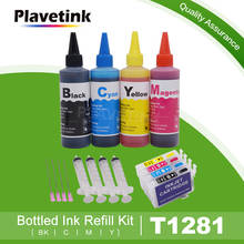 Plavetink-Kit de recarga de tinta para impresora, cartuchos de tinta recargables T1281 para Epson Stylus S22, SX125, SX130, SX230, SX235W, 100ml 2024 - compra barato