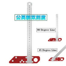 Woodworking Scribe T-type Ruler Scribing Ruler 45 Degree Angle Round Center Line Scribe Layout Gauge Carpentry Marking Gauge 2024 - buy cheap