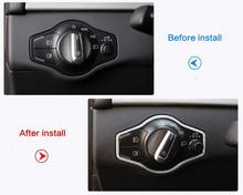 Aluminum Alloy Car Interior Headlight Switch Button Edge Frame Cover Trim 1pc For Audi A4 B8 S4 RS4 A5 S5 RS5 2008-2015 2024 - buy cheap