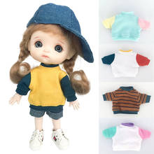 Ropa de bebé ob11, camiseta de manga larga, Sudadera con capucha obitsu11 PICCOD9 GSC mini salon 1/12bjd, accesorios para muñecas 2024 - compra barato