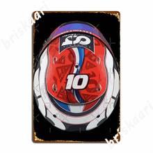 Pierre Gasly Helmet Metal Signs Cinema Garage Club Bar Classic Plaques Tin sign Posters 2024 - buy cheap