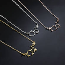 2021 Serotonin Necklace Serotonin Molecule Necklace  Chemistry Science  Chemistry Science 2024 - buy cheap