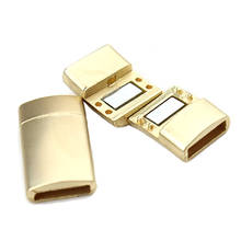 5pcs/lot Gold Color Stainless Steel Plain Magnetic Lock Clasp For Leather Bracelets DIY Jewelry Findings 2024 - buy cheap