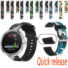 20 22mm Printing Silicone Watchband for Garmin Forerunner 645 245/Vivoactive 3 4/fenix Chronos Bracelet Band Strap Accessories 2024 - buy cheap