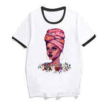 I Am A Strong Melanin Queen Tshirt Femme Dope Educated Black Girl Magic T Shirt Women Summer Tops Tees BLM Hip Hop T-Shirts 2024 - buy cheap