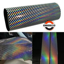 1.52x18M/Roll High Gloss Laser Chrome 2D Carbon Fiber Vinyl Bubble Free NeoChrome 2D Carbon Car Wrap Film Automotive DIY Decals 2024 - buy cheap
