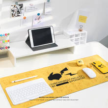 Ashcy-mousepad grande para jogos, teclado e mouse, amarelo, xxg, computador 2024 - compre barato
